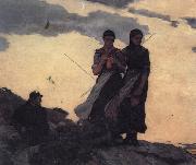 Winslow Homer The Wreck of the Iron Crown painting